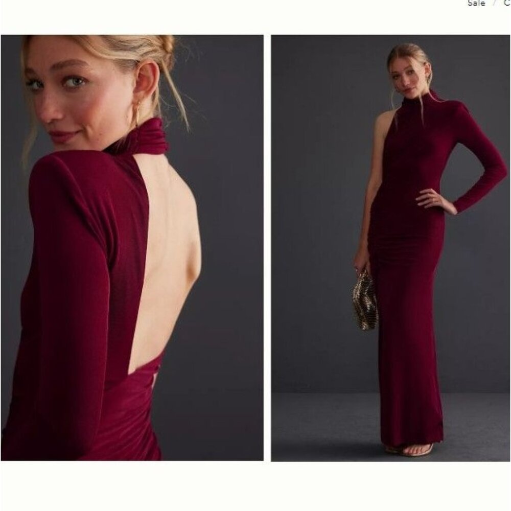 Anthropologie MISHA Pauline Maxi Dress Womens 4 Formal Chic Glamorous Designer